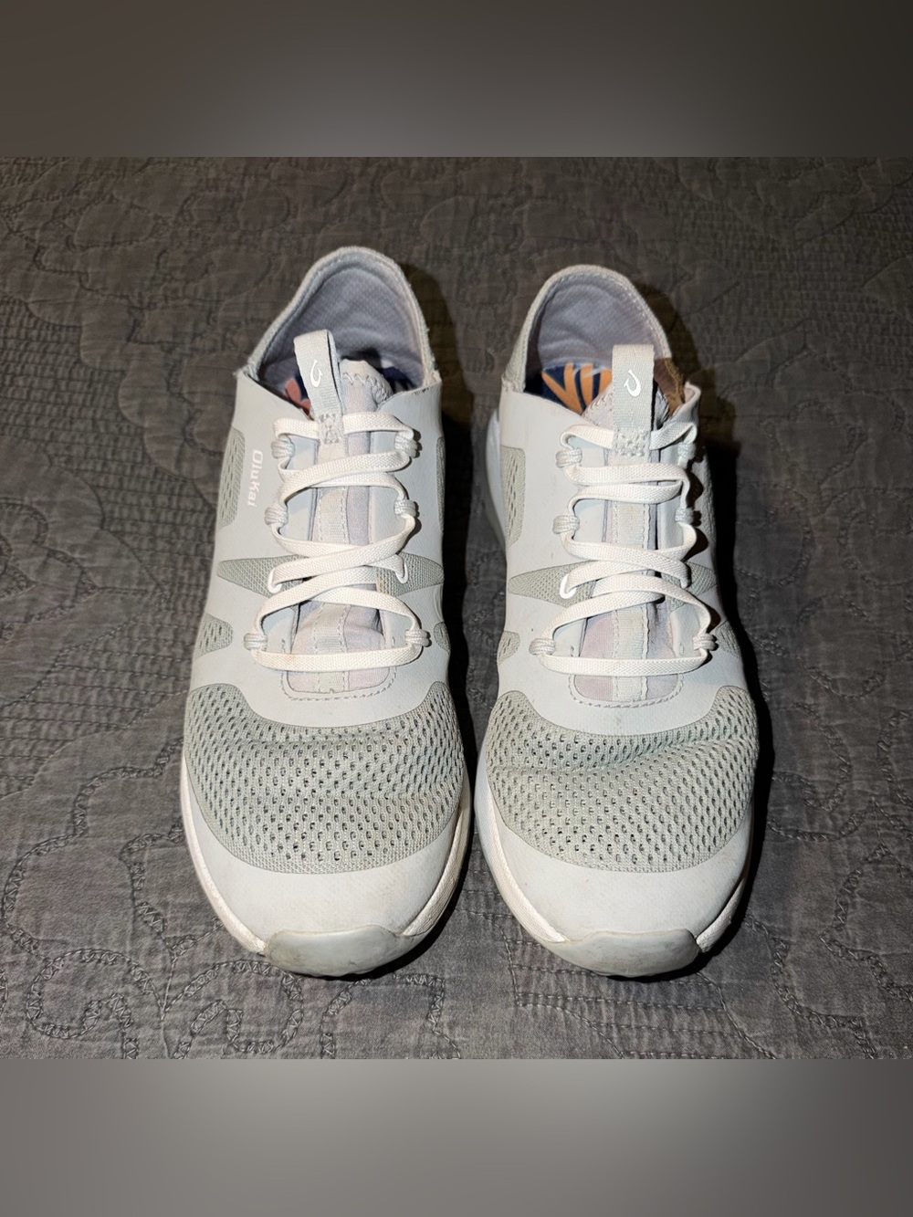 Olukai Huia Women’s Slip-On Athletic Shoes-Pale Grey Size-10